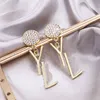 Красивые роскошные серьги Orecchini Iced Out Studs Elegance жена отличительные жирные буквы Дизайнерские ювелирные украшения эстетические очаровательные шкафные ювелирные ювелирные украшения ZB033 F23