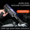 Overige huishoudelijke schoonmaakmiddelen Accessoires 16000 Pa 150 W Draadloze Auto Stofzuiger Opblaasbaar Snoerloos 2 In 1 Handheld Auto s Home Dual Use Mini Clea 230314