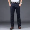 Herren Jeans Baumwolle Herren Jeans Denim Hosen Marke Klassische Kleidung Overalls Gerade Hosen für Männer Schwarz Übergröße Große Größe 35 40 230316