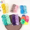 50pcs/set dziewczęta małe 4 cm Wstążka Elastyczne opaski do włosów Kolorowe dzieci nylon scrunchie opaska na kud kucyk akcesoria do włosów 1939