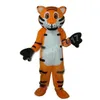 Costume de mascotte de tigre de dessin animé professionnel, tenue de personnage de dessin animé, tenue pour adultes, tenue de carnaval de noël, robe fantaisie pour hommes et femmes