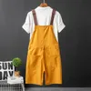 Men s Shorts Summer Men Bib Pants Solid Color Casual Jumpsuits Streetwear Joggers Multi Pockets Fashion Suspenders Cargo Overalls l230314