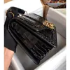 Kvalitet läder lady handväska axel messenger väska barock stil retro design pärla bokstäver metall stor logotyp varumärke designer lyx kvinnor handväskor ädla