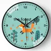 壁の時計漫画風時計かわいい子供用小動物の絶妙なデザインミュートマルチスタイルの石英