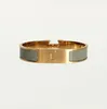 Klassieke designer armband stalen armband luxe merk 18K roségouden armbanden damesarmband 12 mm breed met geschenkzakje