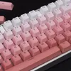 120 klawisz gradient niebieski/szary/czerwony klawisze pbt top zwrot podwójnego strzału OEM Keycap dla 68 84 87 104 dla mechanicznej klawiatury