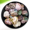 Dekorativa figurer 1pc Natural Ocean Jasper Heart Shaped Gemstone Minerals Crystal Stone For Chakra Healing Decortion Quartz Crystals