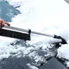 Nuova pala retrattile per la rimozione della neve Pala da neve Pala da ghiaccio Carrello elevatore con pala da neve Helper Forniture per auto invernali Supporto all'ingrosso