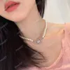 Mg02 Pendant Necklaces Planet Pearl Necklace Hot Lady Choker Designer Diamond Super Quality