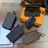 2022 Key Buckle Bag lovers Car Keychain Handmade Leather Keychains Fashion brown Man Woman Purse Bags Pendant Accessories#LQB01244x