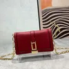 Clutch Bag Dinner Bags Shoulder Crossbody Purse Cowhide Genuine Leather Flap Messenger Handbag Chain Hardware Fittings Women Small Square Bag High Quality