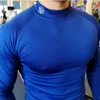 Mens TShirts Compression Shirt Men Running Training Long Sleeve TShirt Muscle Workout Sports Wear Man Gym Skinny Tee Tops 230316