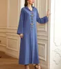 Этническая одежда 2023 Maxi платье Abaya Dubai Turkey Islam Kaftan Musshim Hijab Plus Плать