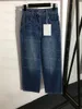 Pantaloni jeans da donna di lusso Pantaloni jeans Designer gamba larga Jean Charming Girl Lady