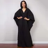 Lässige Kleider, griechische Göttin, reinweiß, langes Kleid, einfarbig, schwarz, Kaftan, hohe Taille, Fledermausärmel, Maxikleider für elegante Frauen W0315