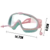 Swimming equipment Swim Goggles Outdoor Earplug 2 in 1 Set for Kids Anti-Fog UV Protection Swimming Glasses With Earplugs for 4-15 Years Children