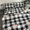 Bedding Sets Cute Cartoon Four Piece-Suit Set 1.5 M Single Student Dormitory Bed Sheet Quilt Cover Three-Piece 002