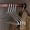 Hangers Racks 5pcs Thickened Hangers Aluminum Alloy Clothing Rack Rustproof Pants Hanger Bedroom Closets Clothes Storage Wardrobe Organizers 230316