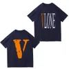 2024 VLONE i più nuovi designer delle donne degli uomini magliette T-shirt allentate marchi di moda top uomo casual Vlones camicia Luxurys abbigliamento polo pantaloncini vestiti a maniche in vendita