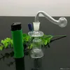 Rauchpfeifen Mini quadratischer Topf Glas Wasserflasche Großhandel Bongs Ölbrenner Rohre Wasserpfeifen Glas