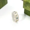 Marke Brief Keramik Ring für Herren Damen Planet Ringe Modedesigner Extravagante Buchstaben Schmuck Frauen Männer Hochzeit U6uz # Zu97