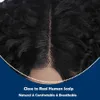 Sentetik peruklar 13x4 Kinky Kıvırcık Dantelli Peruk Bebek Saçlı Siyah Kadınlar İçin Doğal saç çizgisi% 150 Yoğunluk Glueless Wig Cosplay 230227
