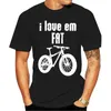 Camisa masculina masculina camisa mens, eu amo em pneus de bicicleta de montanha gorda