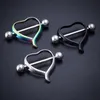 Surgical Steel Peach Heart Nipple Ring Body Nipple Shield Piercing Jewelry For Men and Women