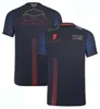 Camisa 2023F1 Camiseta Terno de corrida Camisa polo Equipe de Fórmula 1 Macacão com lapela