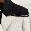 Jackets femininos S-xl de alta qualidade tecido de lã