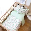 Conjuntos de cama 3pcs Baby Bedding Conjunto de leito de berço de algodão garoto de linho Duver Capa travesseiro Pomeira ou capa de colchão personalizada sem preenchimento menina 230316