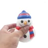 Decorazioni natalizie Pupazzo di neve Kawaii Squishies Aumento lento Simpatico antistress Giocattoli da spremere Ciondoli pasquali Torta gelato Regalo per bambini