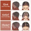 Синтетические парики красновато -коричневые слоистые кружевные шнурки для чернокожих женщин Бургундии 13x4 T Прямые синтетические волосы косплей 230227