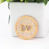 Pendant Necklaces Vinnie Design Jewelry 33mm Crystal Double Hearts Coin Disc For Frame Holder 5pcs/lotPendant