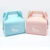 Gift Wrap 10 Pcs Cute Wooden Horse Cake Food Wrapping Box Christmas Gift Box Container Supplies Cookies Pack Bag Year Party Candy Box 230316