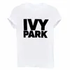 Coton nouvel été Ivy Park femmes t-shirt décontracté drôle en vrac blanc hauts noirs t-shirt Hipster rue à manches courtes femme chemises