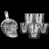 Copos de vinho 7pcs skl decanter caneca engraçada xícara transparente tabela de tabela cristal com canecas de cabeça para uísque 210326 entrega de gota home ga dhgd1