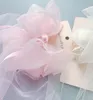 Stingy Brim Hats Children's Hair Accessories Snow Yarn spets Bow Simple Wedding Flower Girl Princess Top Clip Cgr 230314