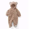 Rompers född baby Rompers Autumn Winter Warme Fleece Baby Boys Costume Baby Girls Clothing Animal Overall Baby Jumpsuits 230316