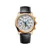 Watch business men's automatic multifunctional watch, the sun, moon and stars show work party suitable for wearing waterproof design