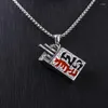 Pendant Necklaces Jewelry Classic Personality Good And Evil Titanium Steel Men's Necklace