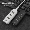 USB 2,0 HUB Multi USB Splitter 4 Port Expander Mehrere Hub Verwenden Power Adapter USB 2,0 Hub Mit Für PC computer Zubehör