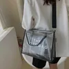 M Shoulder Bags Transparent J Jelly Bag For Women Clear Tote Beach Luxury Designer Large PVC Summer Crossbody Handbags 230316