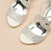 Sandals Dream Pairs Kids Girls Low Heel Sandals Sweet Party Dress Princess Sandals Rhinestones Studs Embellishment Fashion Girls Shoes 230316