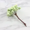 Fiori decorativi Rami finti Simulati Foglia Oggetti di scena per matrimoni Casa Paesaggio artificiale Pino Ago Bacca Appendere Gelo Fiore Foglie dell'albero