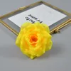 100 pz 10 cm blu fiori artificiali teste di rosa di seta decorazioni fai da te fiore di vite parete decorazione della festa nuziale fiori artificiali oro Fo2099123