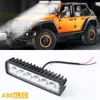 LED-remsor 18W bilarbeten Light Bar 6LED CAR-lampor Spotlight Auto Motorcykel Truck Tractor Trailer Off-road strålkastare P230315