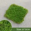 Dekorativa blommor Moss Skin Block Flocking Ornaments Soft Landscaping Rockery Turf Lawn Hair Stone Simulation 2023