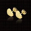Boucles d'oreilles hybrides en forme de coeur de pêche plaqué or 18 carats marque de luxe designer lettre boucles d'oreilles couple style boucles d'oreilles minimalistes bijoux de fête de mariage