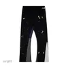 Men's Pants Jeans Galleries Dept Designer Sweatpants Sports Fashion Hand-painted Splicing Casual High Gram Weight Pure Cotton Terry Loosevnc0